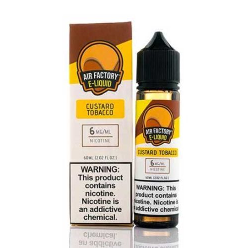 Air Factory Custard Tobacco 60ml Freebase E-Liquid | thesmokeplug.com