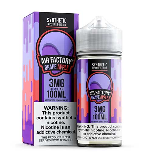 Air Factory Grape Apple Tobacco Free Nicotine 100ml 3mg E-Liquid | thesmokeplug.com