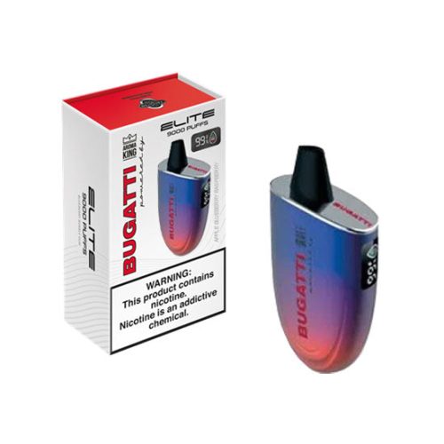 Apple Blueberry Raspberry Flavored BUGATTI Elite 9000 Disposable Vape Device - 9000 Puffs | thesmokeplug.com - 10PK