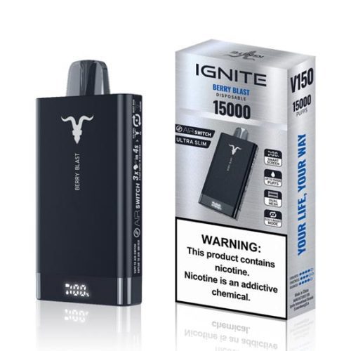 Berry Blast Flavored Ignite V150 Disposable Vape Device - 15K Puffs - 10PK | The Smoke Plug