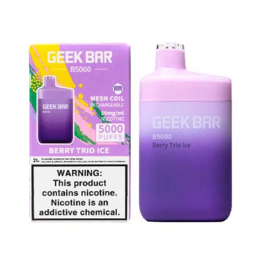 Berry Trio Ice Flavored Geek Bar B5000 Disposable Vape Device - 5000 Puffs | thesmokeplug.com - 1PC | thesmokeplug.com