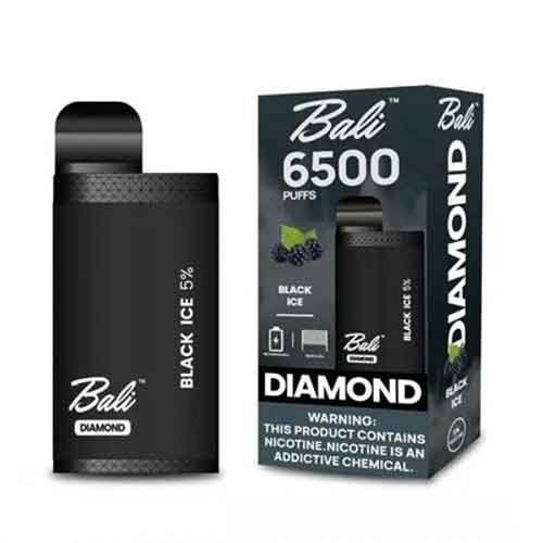 Black Ice Flavored Bali DIAMOND Disposable Vape Device 6500 puffs