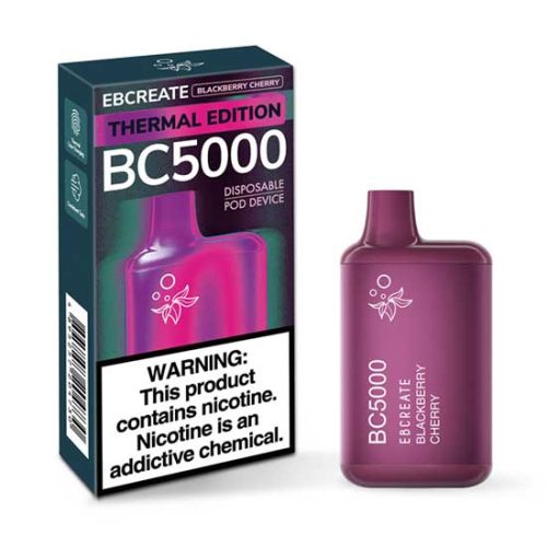 Blackberry Cherry Flavored EB Create BC5000 Thermal Edition Disposable Vape Device - 5000 Puffs | thesmokeplug.com -1PC