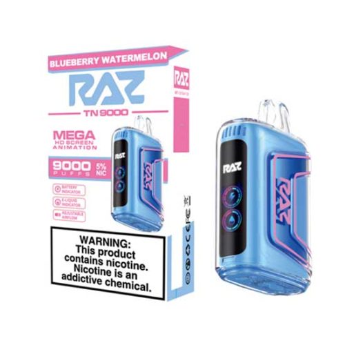 Bluberry Watermelon Raz TN9000 Disposable Vape Device 6PK | thesmokeplug.com