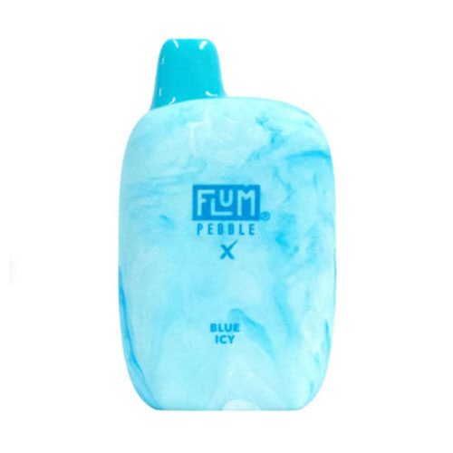 Blue Icy Flavored Flum Pebble Disposable Vape Device - 6000 Puffs | thesmokeplug.com - 1PC