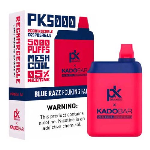 Blue Razz Fcuking Fab Flavored Pod King x Kado Bar PK5000 Disposable Vape Device - 5000 Puffs | thesmokeplug.com - 1PC