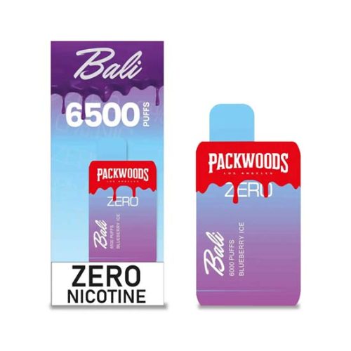 Blueberry Ice Flavored Bali x Packwood ZERO Disposable Vape Device - 6500 Puffs | thesmokeplug.com - 1PC