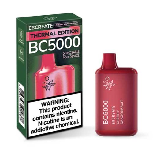 Cherry Dragonfruit Flavored EB Create BC5000 Thermal Edition Disposable Vape Device - 5000 Puffs | thesmokeplug.com -3PK