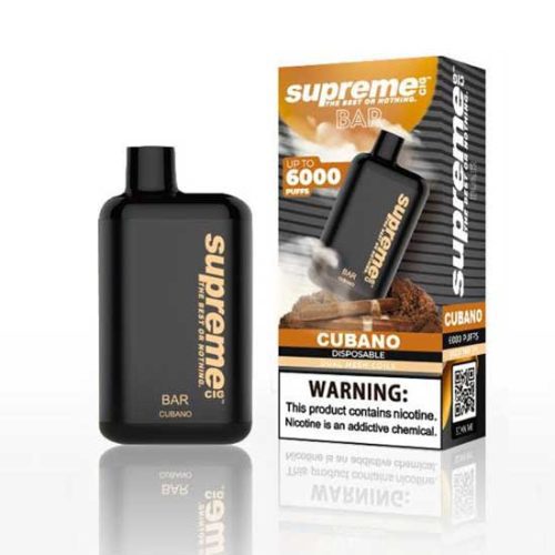 Cubano Flavored Supreme BAR Disposable Vape Device 6000 Puffs 1PC