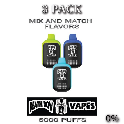 DEATH ROW Snoop Dogg 5000 0% Disposable Vape Device | 5000 Puffs - 3PK