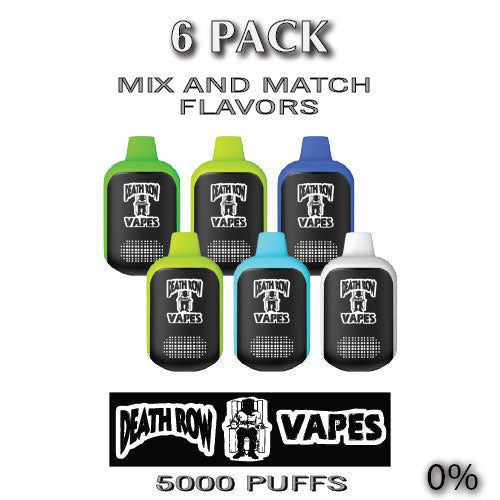 DEATH ROW Snoop Dogg 5000 0% Disposable Vape Device | 5000 Puffs - 6PK