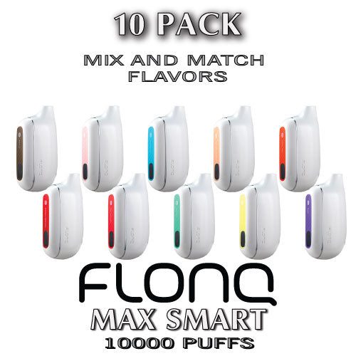 FLONQ Max Smart 5% Disposable Vape Device | 10000 PUFFS - 10PK