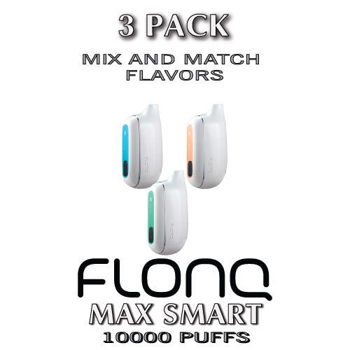 FLONQ Max Smart 5% Disposable Vape Device | 10000 PUFFS - 3PK