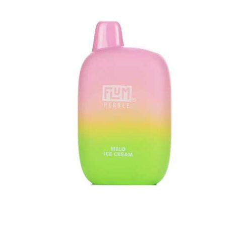 Melo Ice Cream Flavored Flum Pebble 6000 Disposable Vape Device giving 6000 Puffs | thesmokeplug.com - 1PC