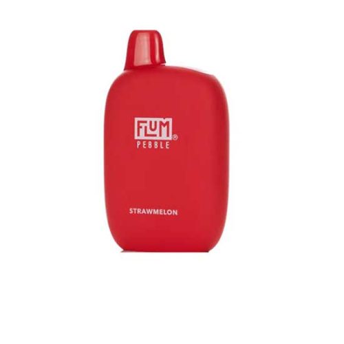 Strawmelon Flavored Flum Pebble 6000 Disposable Vape Device giving 6000 Puffs | thesmokeplug.com - 1PC