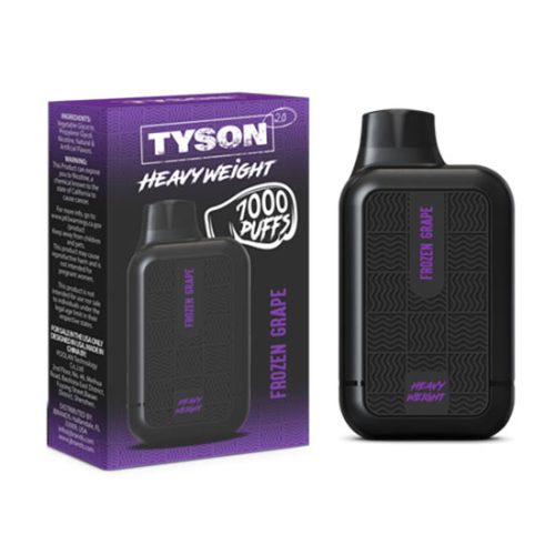 Frozen Grape Flavored Tyson 2.0 Disposable Vape Device - 7000 Puffs | thesmokeplug.com - 1PC