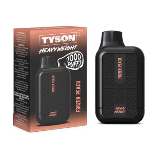 Frozen Peach Flavored Tyson 2.0 Disposable Vape Device - 7000 Puffs | thesmokeplug.com - 1PC