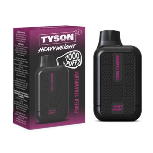 Frozen Strawberry Flavored Tyson 2.0 Disposable Vape Device - 7000 Puffs | thesmokeplug.com - 1PC