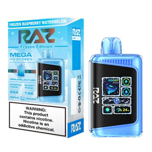 Clear Sapphire Flavored Raz DC25000 Disposable Vape Device - 25K Puffs - 10PK | The Smoke Plug