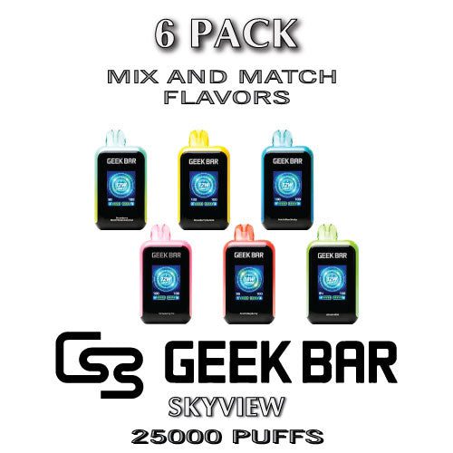 Geek Bar Skyview by Digiflavor Disposable Vape Device | 25K Puffs - 6PK