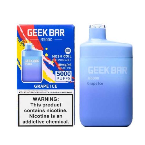 Grape Ice Flavored Geek Bar B5000 Disposable Vape Device - 5000 Puffs | thesmokeplug.com - 1PC | thesmokeplug.com