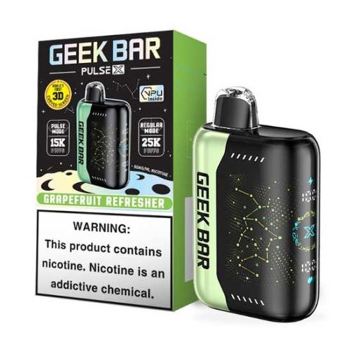 Grapefruit Refresher Flavored Geek Bar Pulse X Disposable Vape Device 10PK | The Smoke Plug