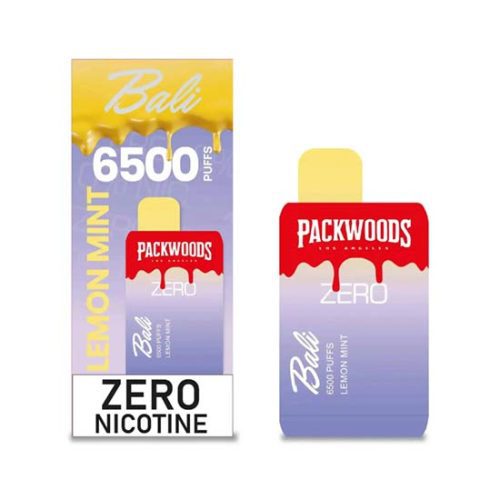 Lemon Mint Flavored Bali x Packwood ZERO Disposable Vape Device - 6500 Puffs | thesmokeplug.com - 3PK