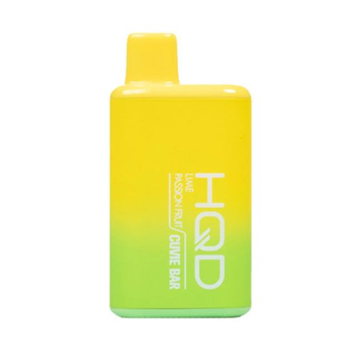 Lime Passion Fruit Flavored HQD Cuvie BAR Disposable Vape Device 7000 Puffs 10PK