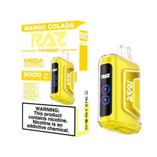 Mango Colada Raz TN9000 Disposable Vape Device 10PK | thesmokeplug.com