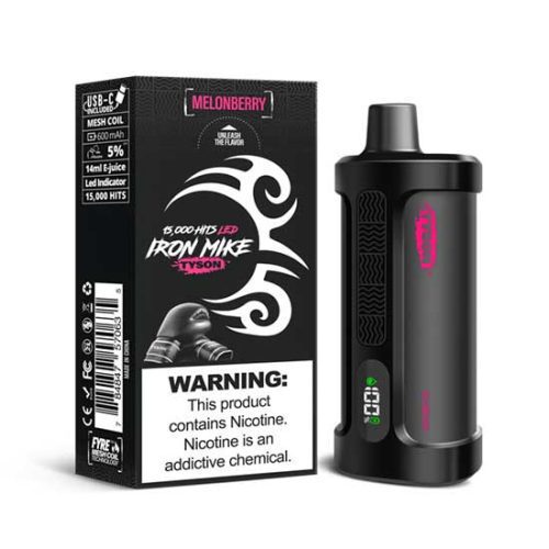 Melonberry Flavored Tyson 2.0 Iron Mike Disposable Vape Device - 1500 Puffs | thesmokeplug.com - 1PC