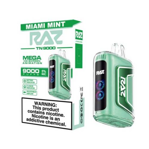 Miami Mint Raz TN9000 Disposable Vape Device 6PK | thesmokeplug.com