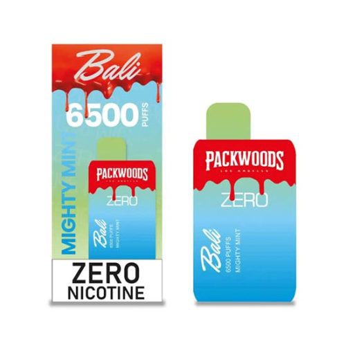 Mighty Mint Flavored Bali x Packwood ZERO Disposable Vape Device - 6500 Puffs | thesmokeplug.com - 3PK