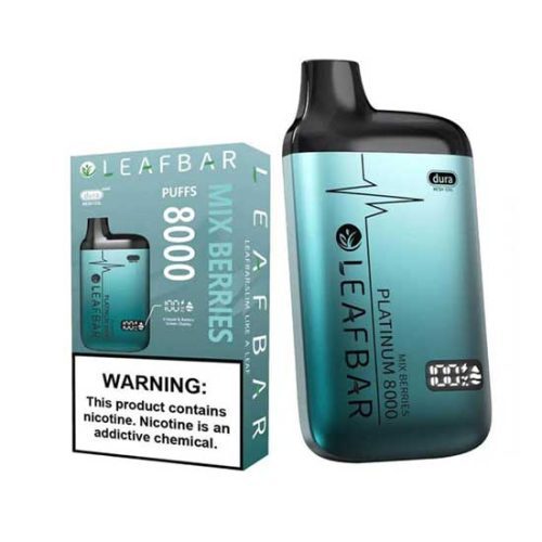 Mixed Berries Flavored Leaf Bar Platinum Disposable Vape Device 8000 Puffs 1PC | thesmokeplug.com