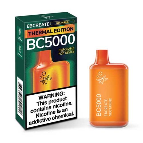 Nectarine Flavored EB Create BC5000 Thermal Edition Disposable Vape Device - 5000 Puffs | thesmokeplug.com -3PK