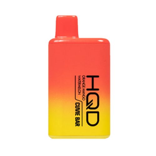 Orange Mango Watermelon Flavored HQD Cuvie BAR Disposable Vape Device 7000 Puffs 10PK