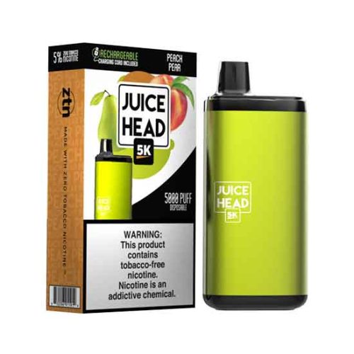 Peach Pear Flavored Juice Head 5K Disposable Vape Device 5000 puffs