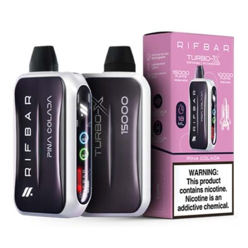 Pina Colada Flavored Rifbar Turbo-X Disposable Vape Device 3PK | The Smoke Plug