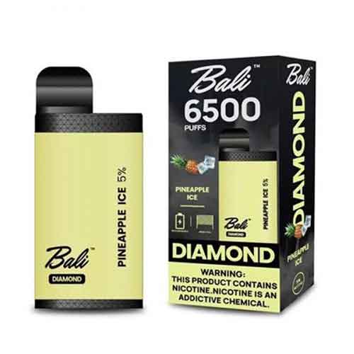 Pineapple Ice Flavored Bali DIAMOND Disposable Vape Device 6500 puffs