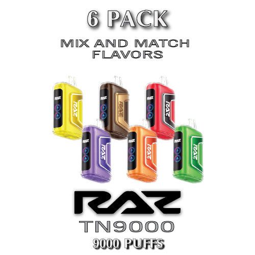 Raz TN9000 Disposable Vape Device | 9000 Puffs - 6PK