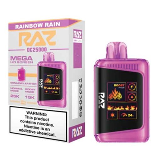 Rainbow Rain Flavored Raz DC25000 Disposable Vape Device - 25K Puffs - 10PK | The Smoke Plug