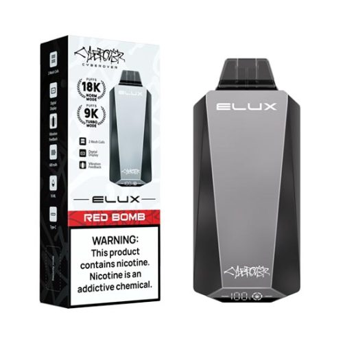 Red Bomb Flavored Elux CYBEROVER Disposable Vape Device 1PC | The Smoke Plug