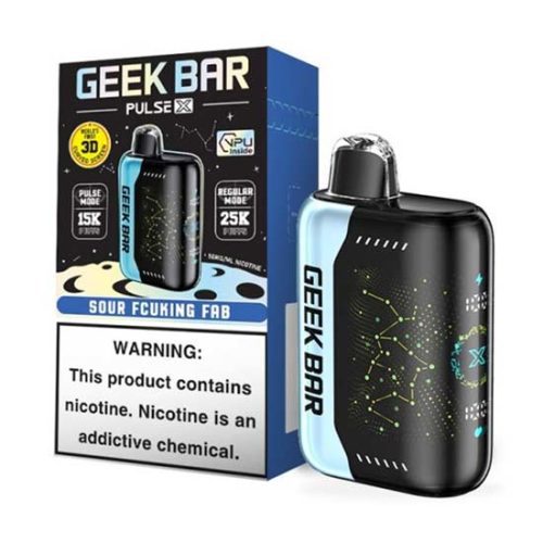 Sour Fcuking Fab Flavored Geek Bar Pulse X Disposable Vape Device 6PK | The Smoke Plug