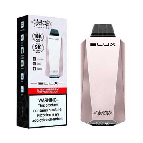 Strawberry Watermelon Flavored Elux CYBEROVER Disposable Vape Device 1PC | The Smoke Plug