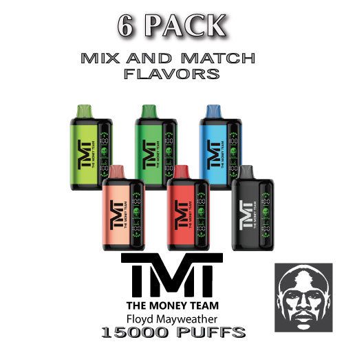 TMT Disposable Vape Device  | 15000 Puffs - 6PK | thesmokeplug.com