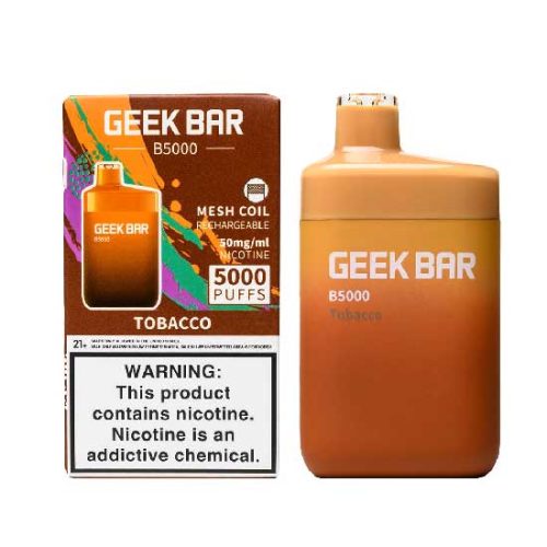 Tobacco Flavored Geek Bar B5000 Disposable Vape Device - 5000 Puffs | thesmokeplug.com - 1PC | thesmokeplug.com