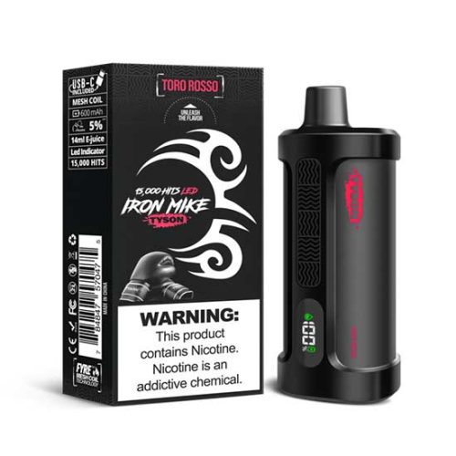 Toro Rosso Flavored Tyson 2.0 Iron Mike Disposable Vape Device - 1500 Puffs | thesmokeplug.com - 1PC