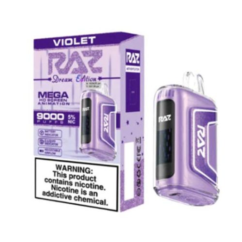 Violet Flavored Raz TN9000 Disposable Vape Device 6PK | The Smoke Plug