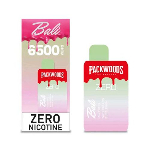 Watermelon Bubblegum Flavored Bali x Packwood ZERO Disposable Vape Device - 6500 Puffs | thesmokeplug.com - 3PK