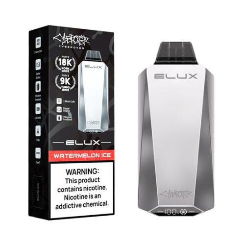 Watermelon Ice Flavored Elux CYBEROVER Disposable Vape Device 1PC | The Smoke Plug