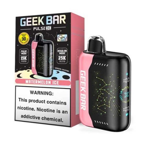 Watermelon Ice Flavored Geek Bar Pulse X Disposable Vape Device 6PK | The Smoke Plug